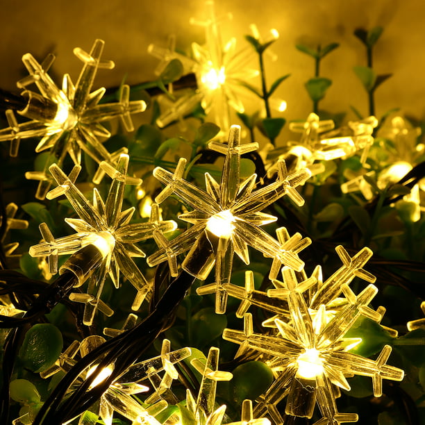 LED Solar Flower Lights IN/Outdoor Patio Party XMAS Decor Fairy String Light UK